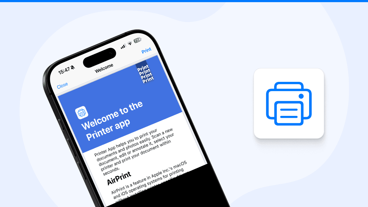 imprimer sur iphone